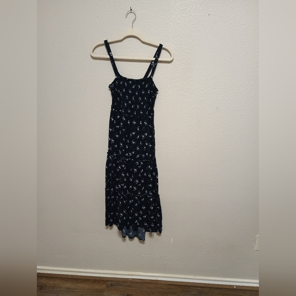 Floral Black Dress